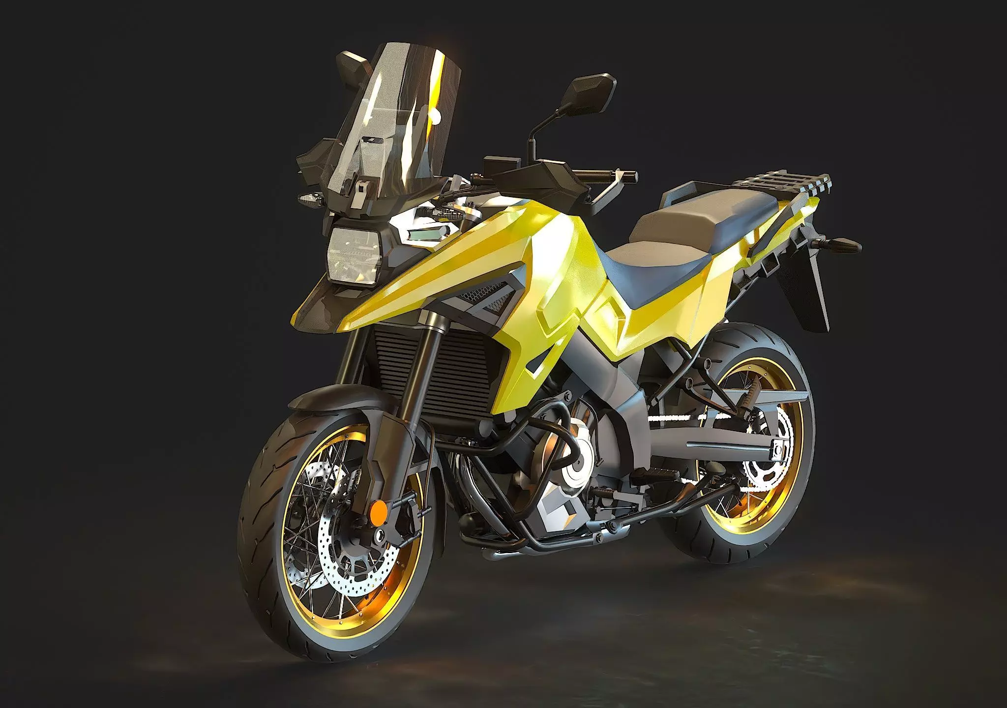 Base model  Suzuki V Storm 1050 2020 3D model_0