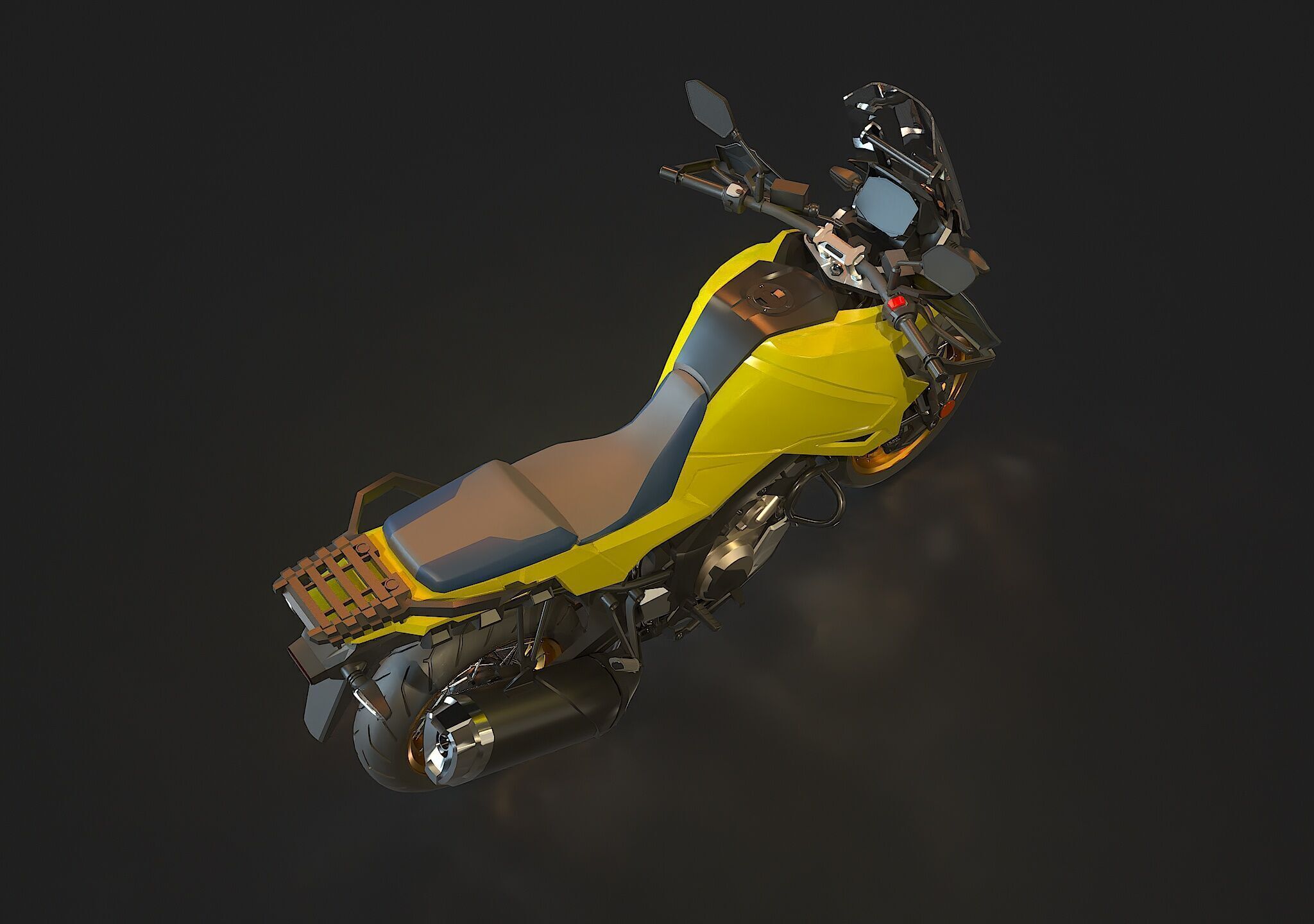 Base model  Suzuki V Storm 1050 2020 3D model_4