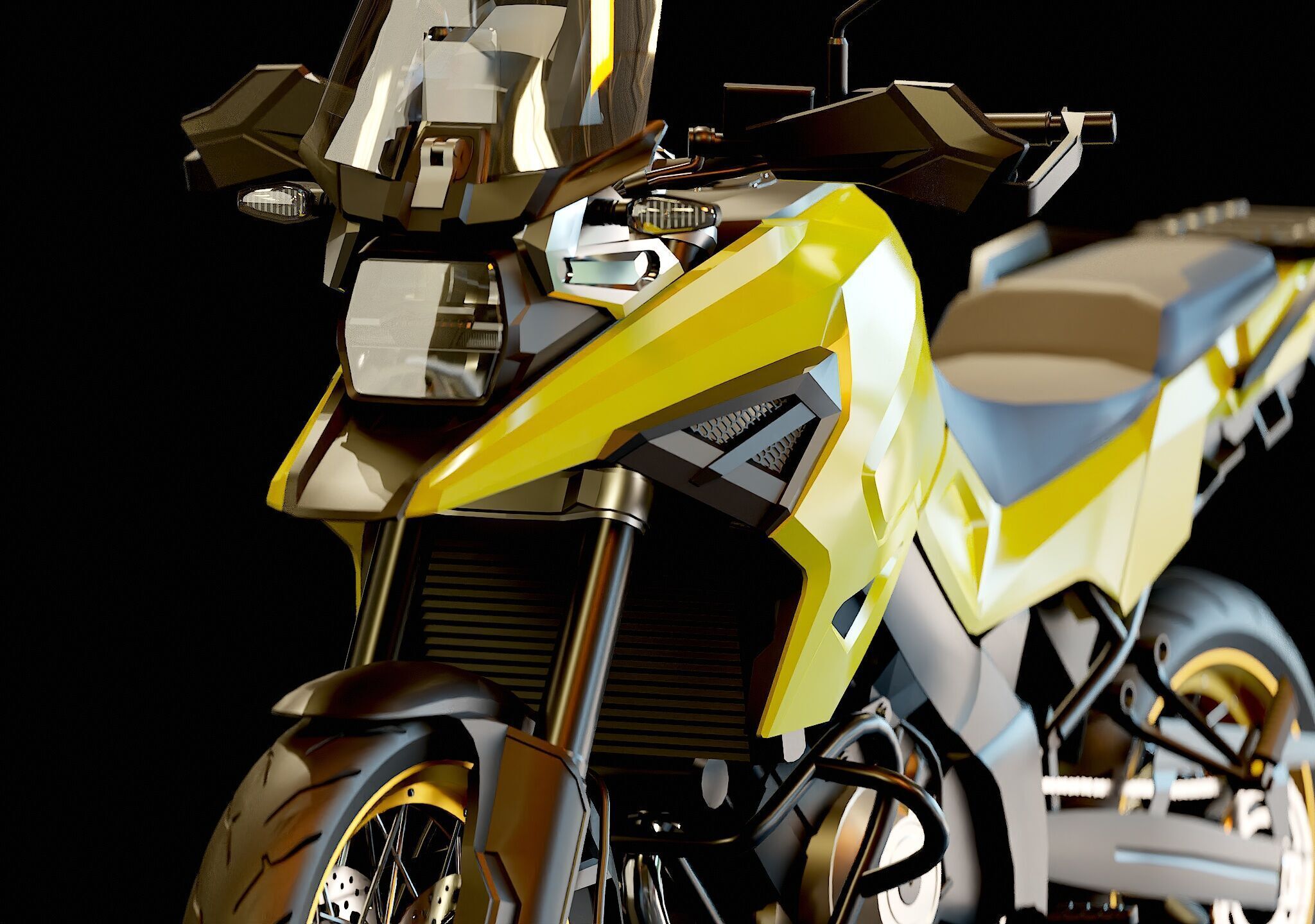 Base model  Suzuki V Storm 1050 2020 3D model_10