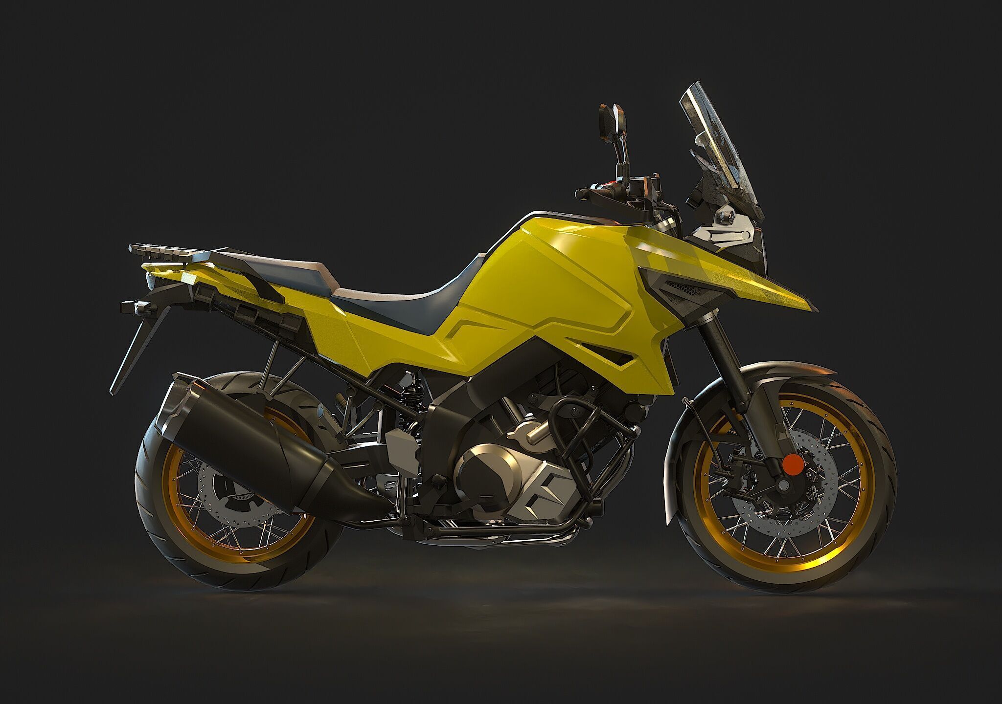 Base model  Suzuki V Storm 1050 2020 3D model_5