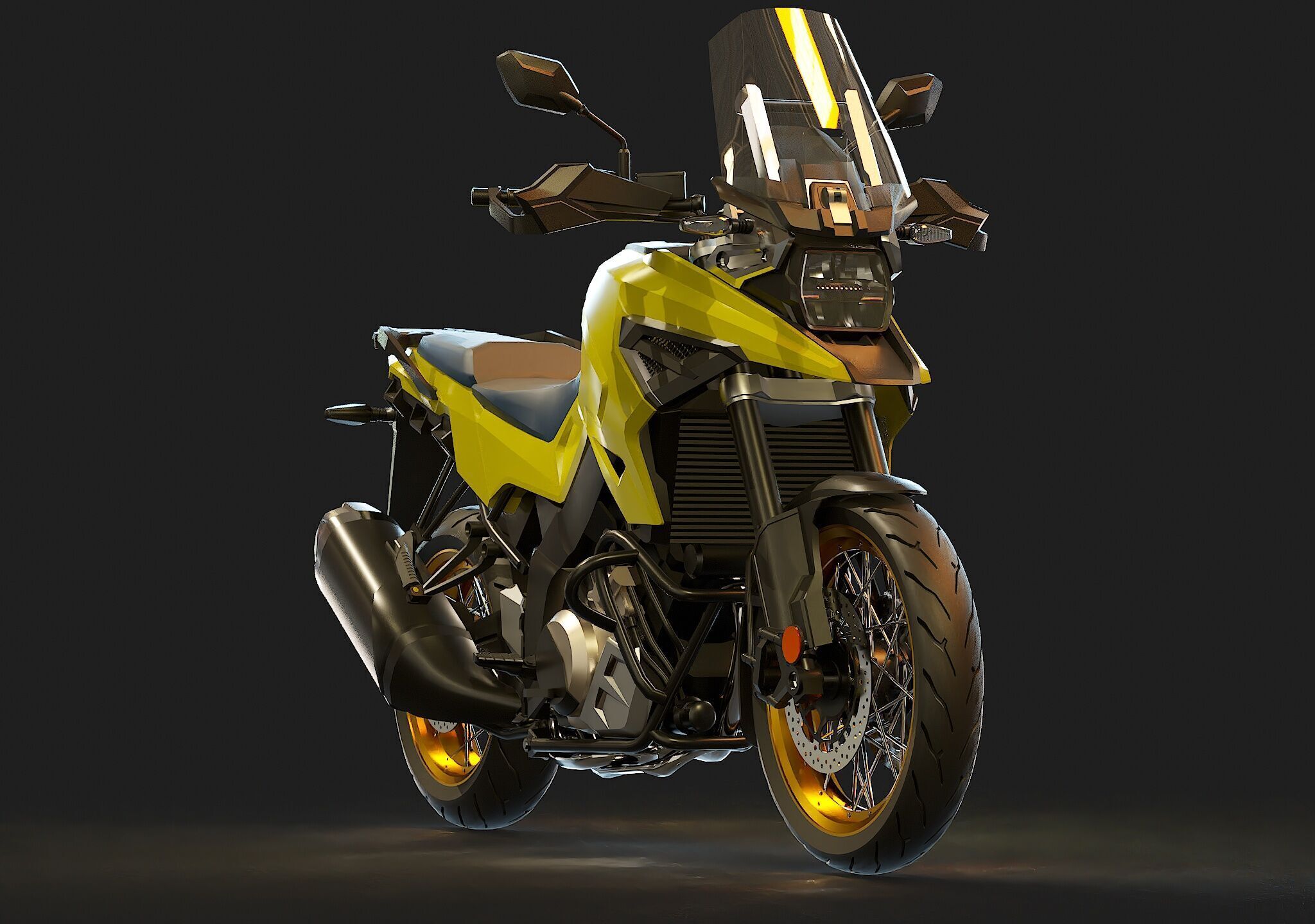 Base model  Suzuki V Storm 1050 2020 3D model_8