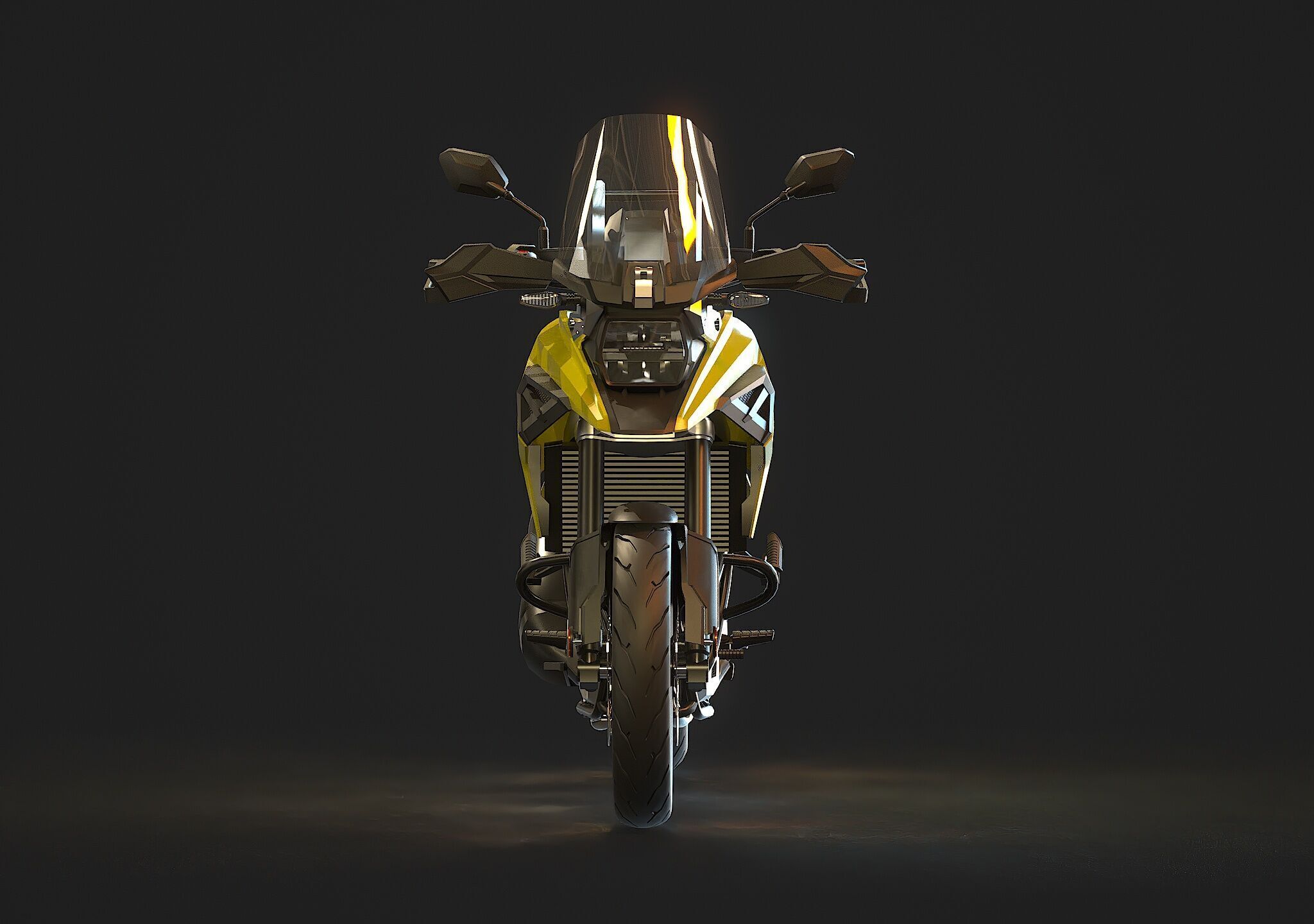 Base model  Suzuki V Storm 1050 2020 3D model_6