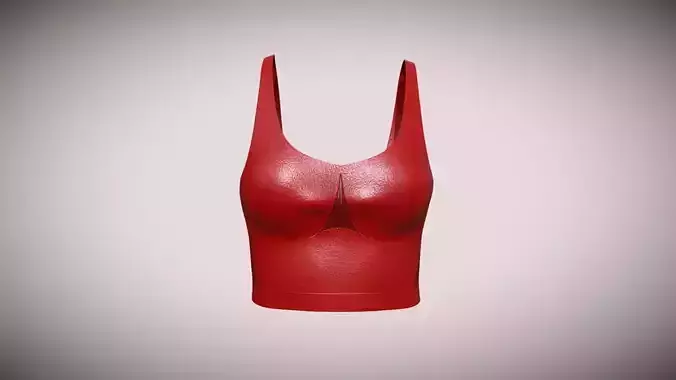 Girls Sports Bra-Tank Top In Low Poly