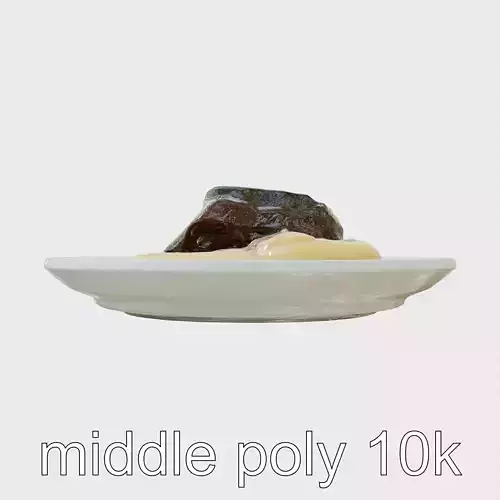 Modern Sauerbraten with Parsnip Puree 3D Model