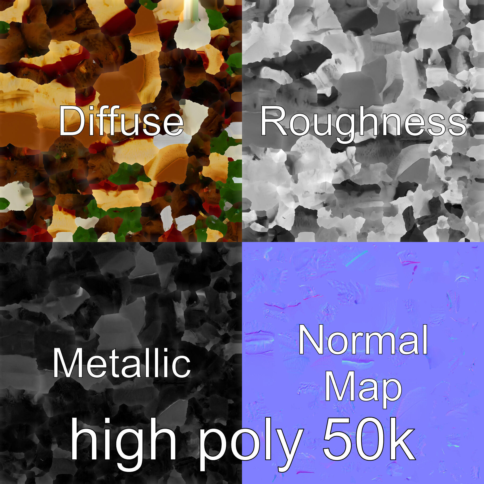 Ottoman-inspired Iskender Kebab 3D Model Low-poly 3D model_30