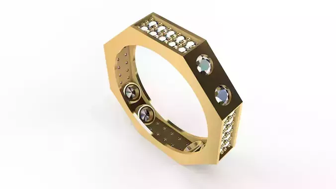 Eternity Diamond Line Ring Texture