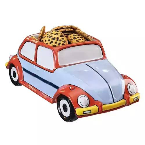 Ceramic Vase VW Beetle 3D model