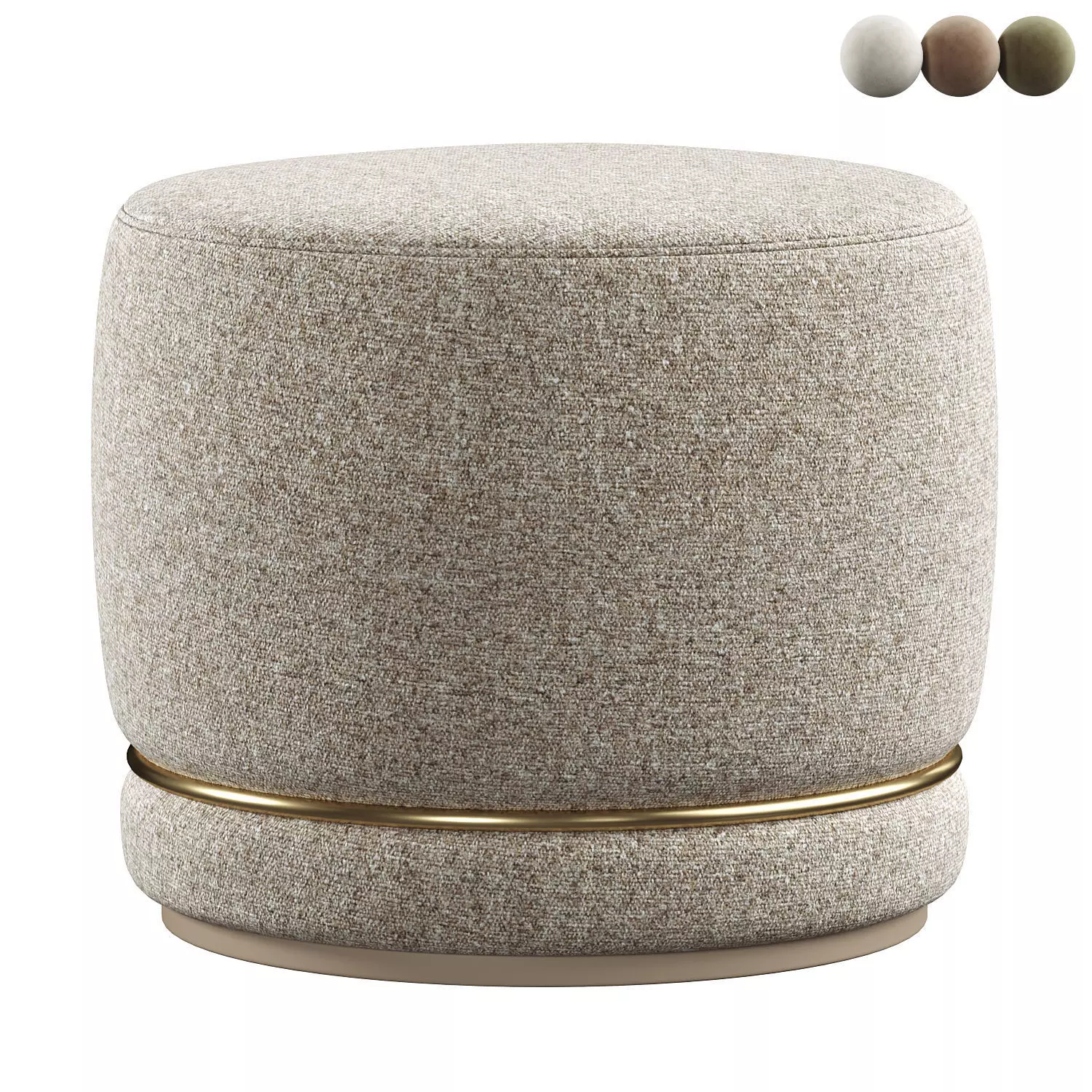 DRAPER POUF 3D model_0