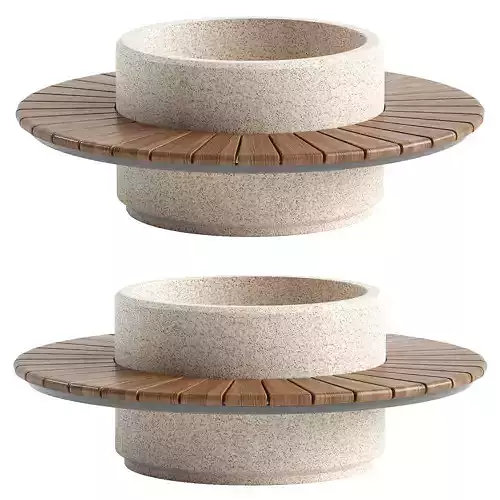 ROUND PLANTER BENCH 192