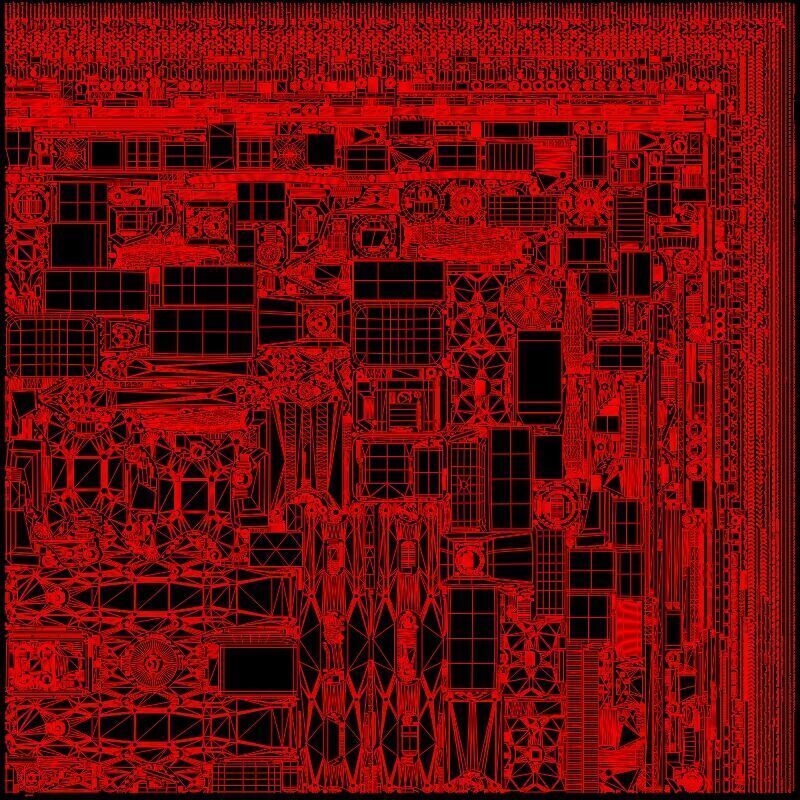 FPV Drone Low-poly 3D model_14