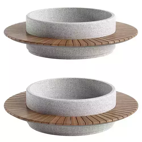 ROUND PLANTER BENCH 275