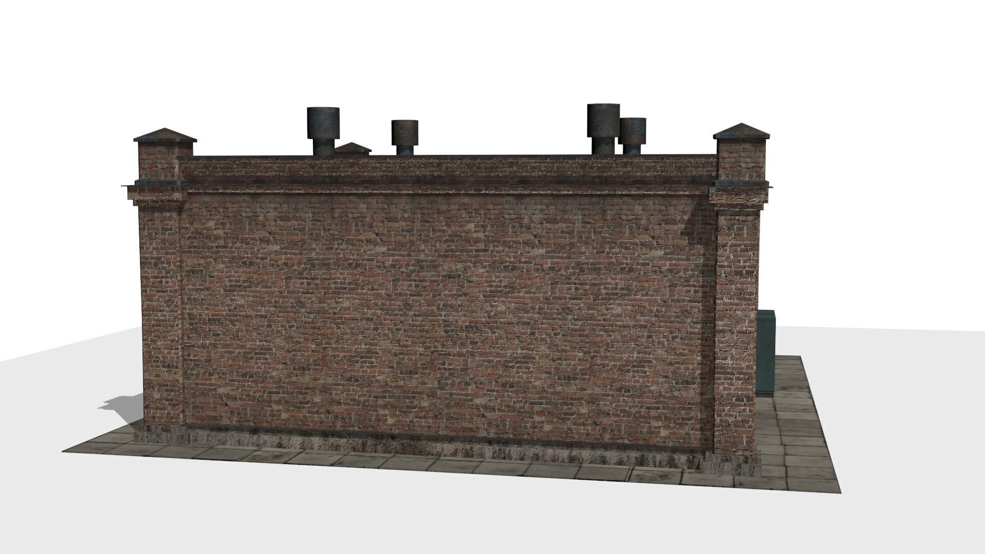 electrical substation Low-poly 3D model_5