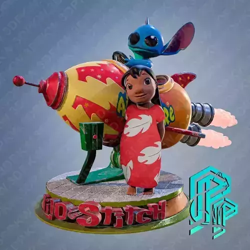 Lilo y Stitch2 3D print model