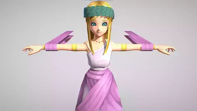Celestria - Dragon Quest Rivals Ace Low-poly 3D model