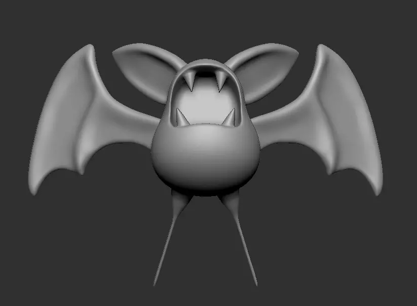Cute Zubat Free 3D print model