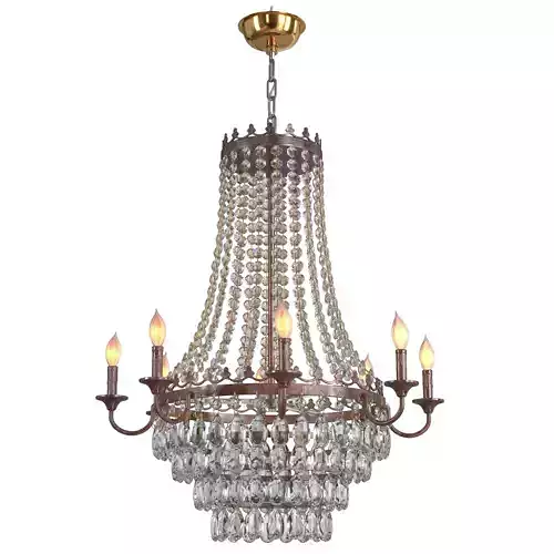 TOCHIC French Empire Crystal Chandelier 3D model