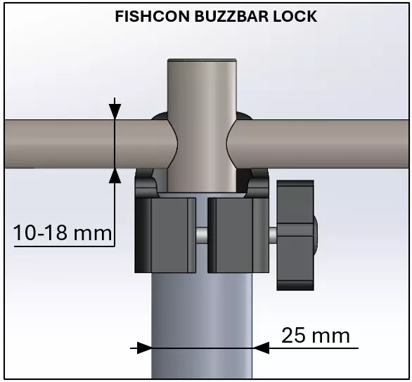 Buzz-bar lock for Fishcon PODs 3D print model