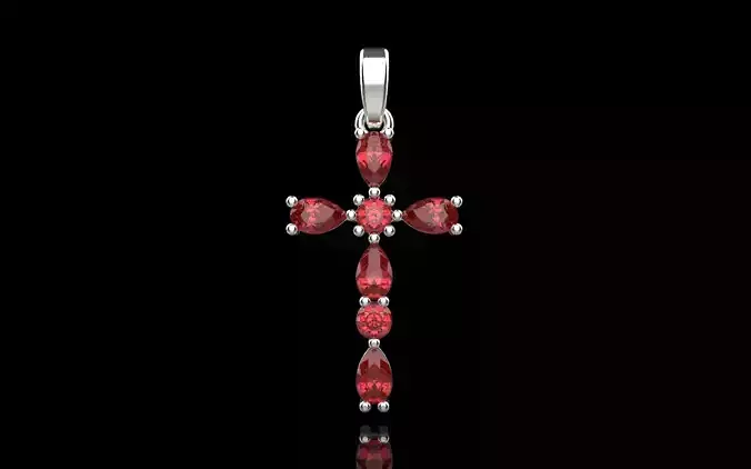 lightweight Cross with gems model 975