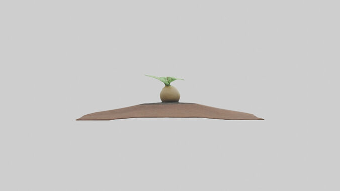 Seed Germination Sculpture model 3D model
