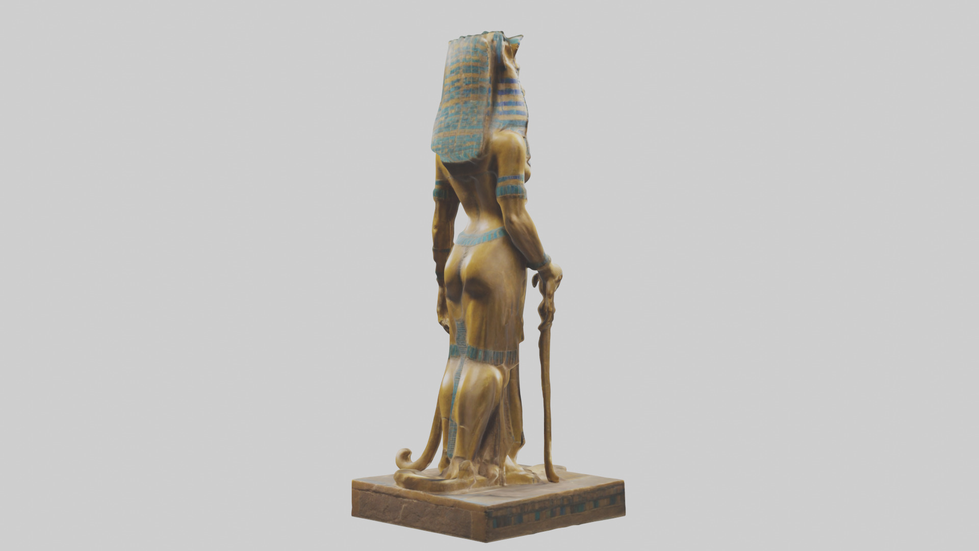 Sekhmet statue model 3D model_2