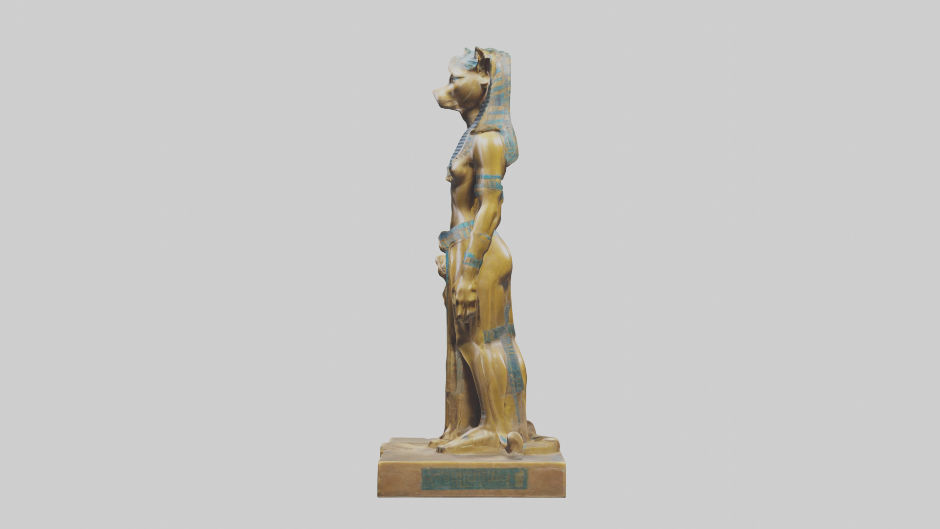 Sekhmet statue model 3D model_12