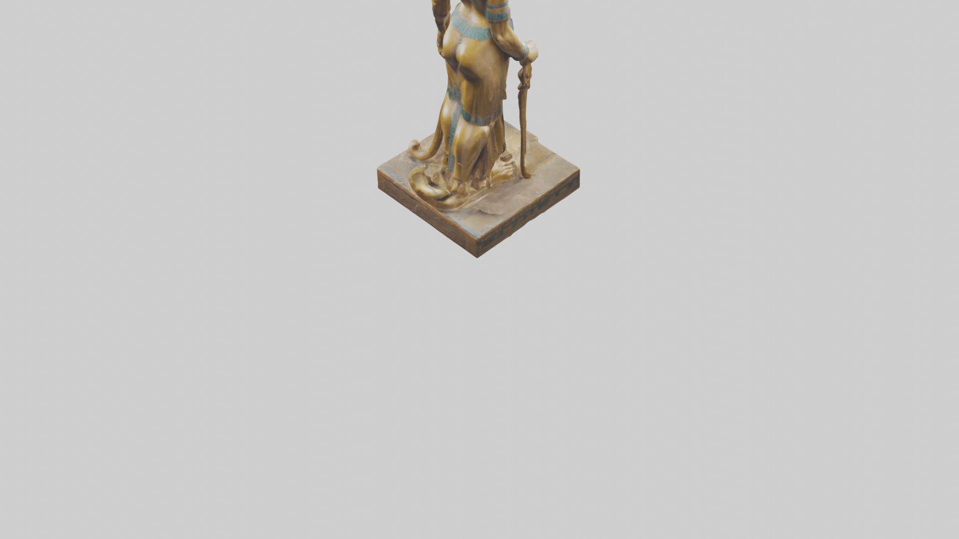 Sekhmet statue model 3D model_4