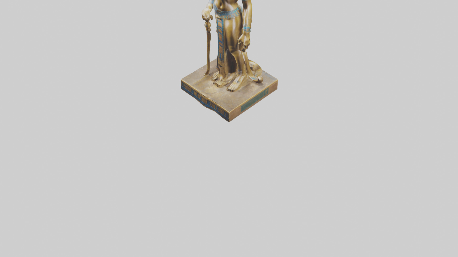 Sekhmet statue model 3D model_5