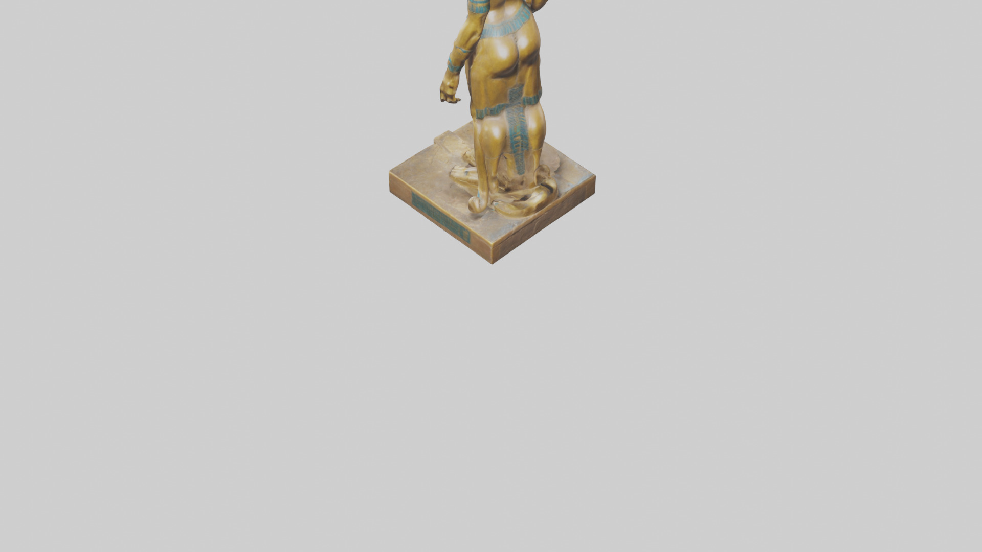 Sekhmet statue model 3D model_3