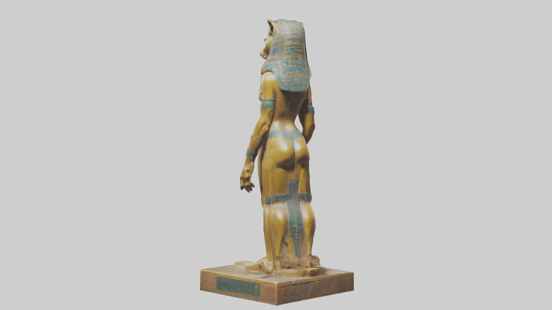 Sekhmet statue model 3D model_1