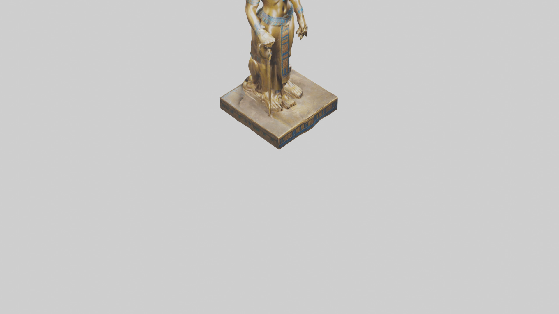 Sekhmet statue model 3D model_6