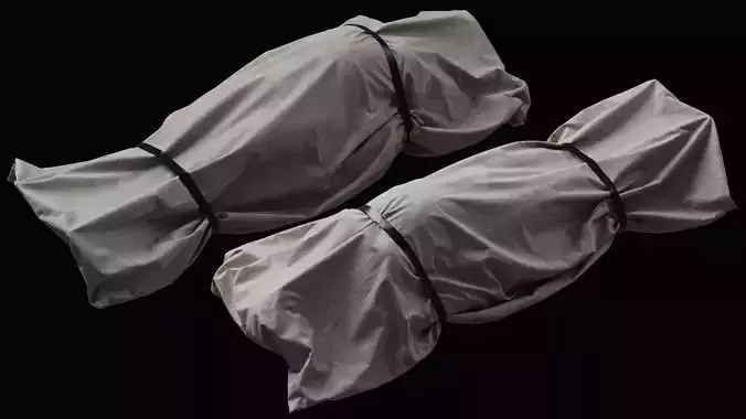 Covered Corpse 07 a 3D model