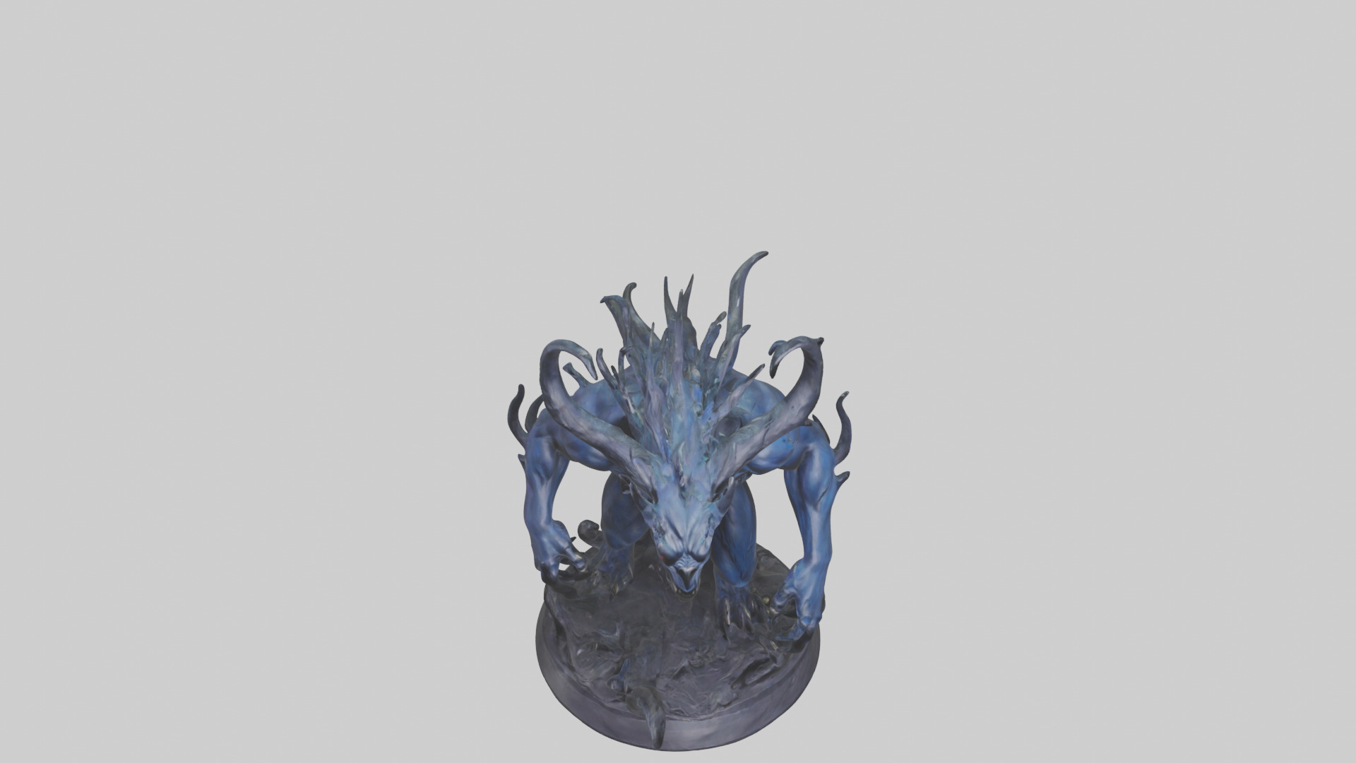 Shadow Beast statue model 3D model_16
