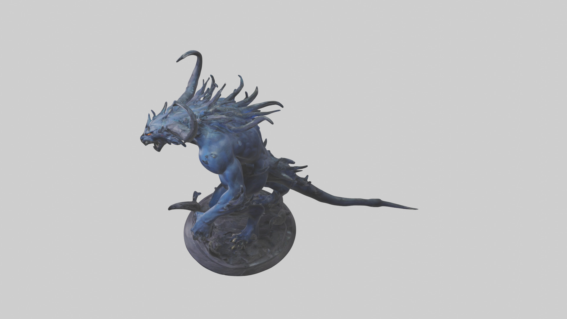 Shadow Beast statue model 3D model_17