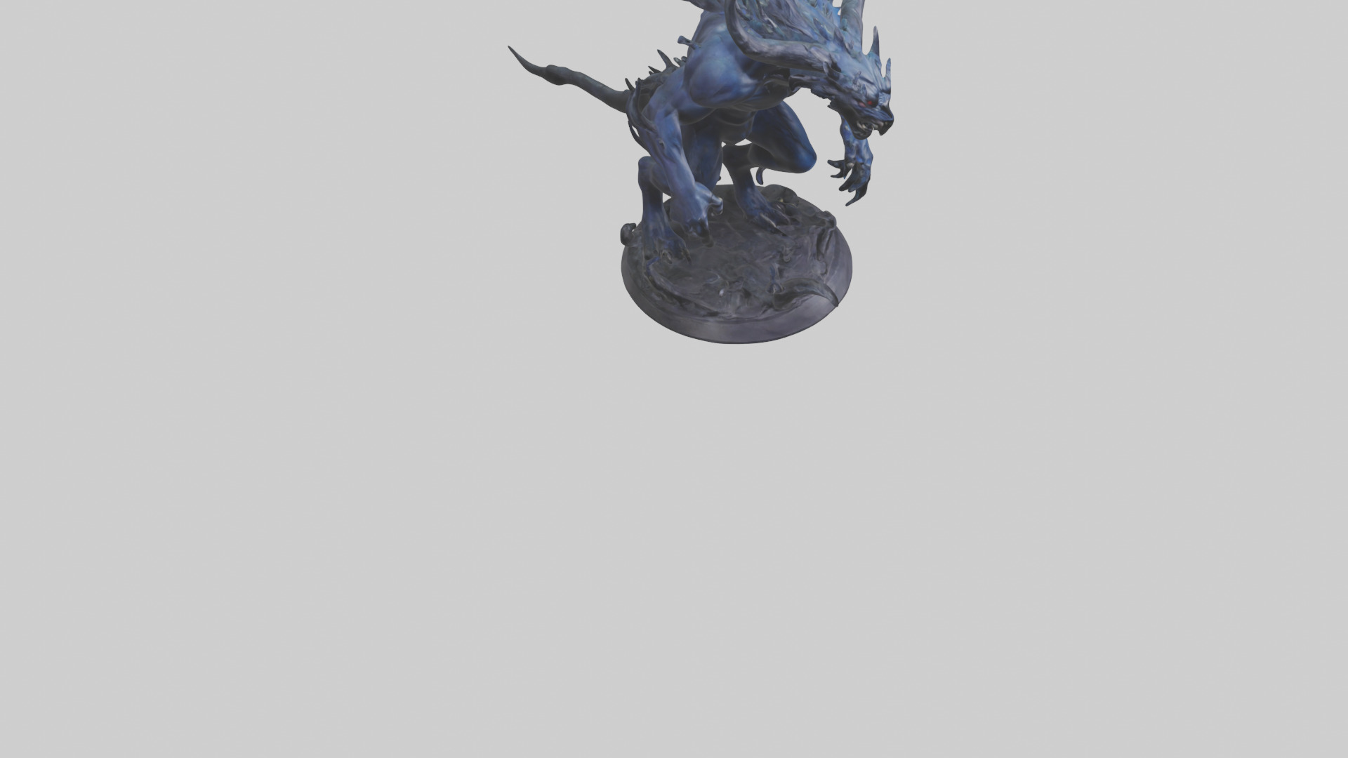 Shadow Beast statue model 3D model_8
