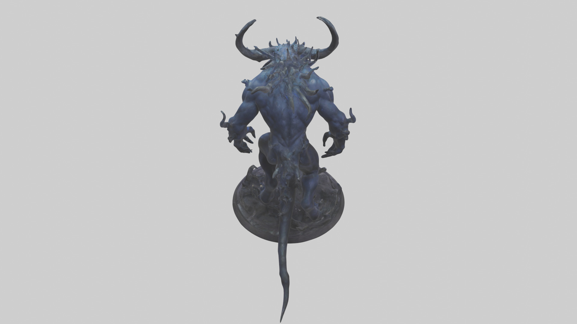 Shadow Beast statue model 3D model_15