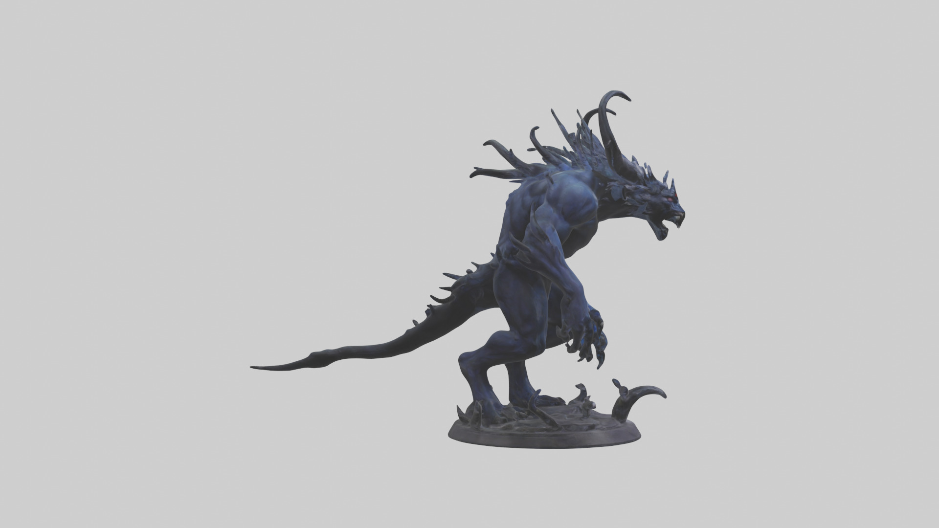 Shadow Beast statue model 3D model_13