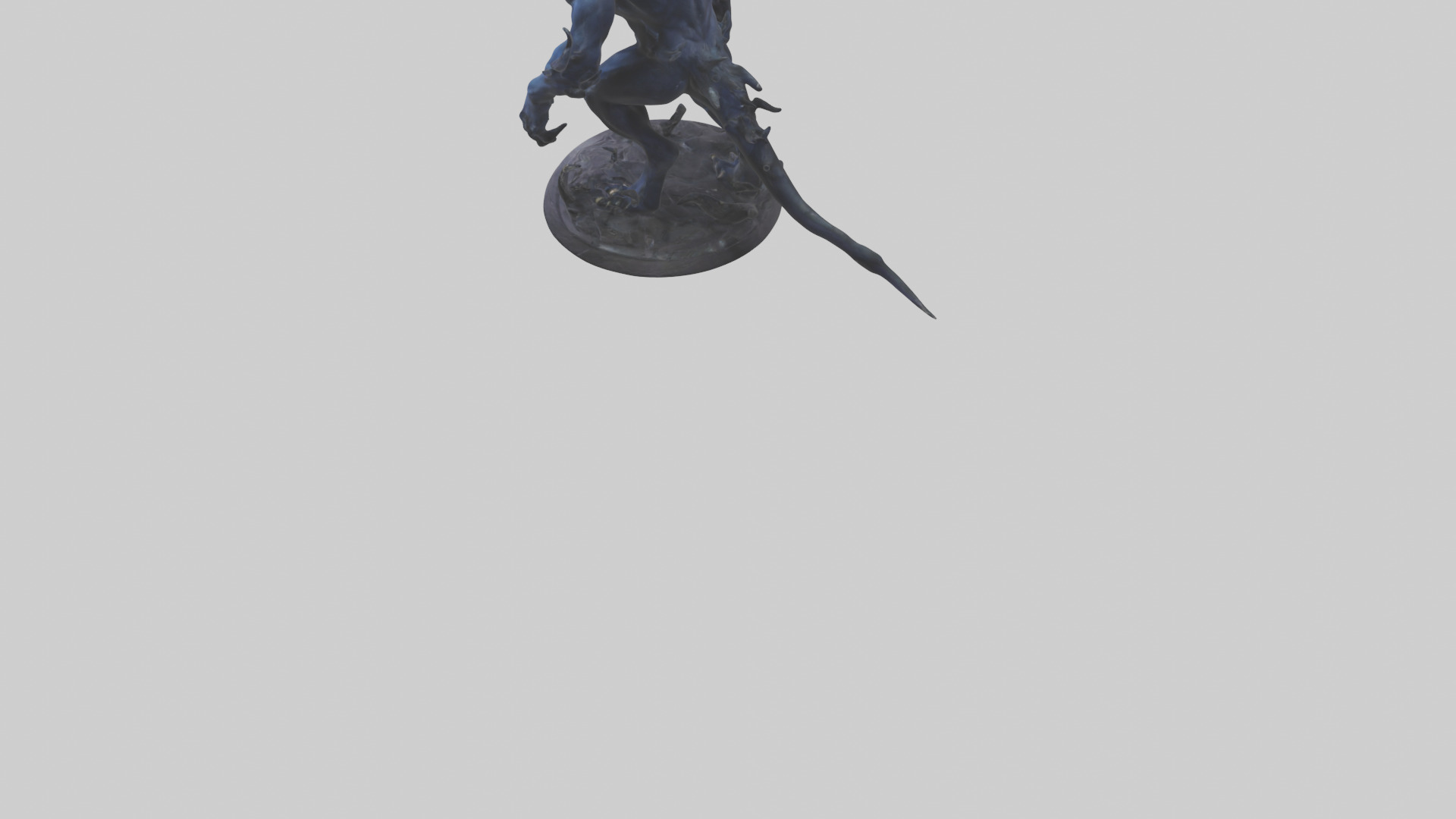 Shadow Beast statue model 3D model_5