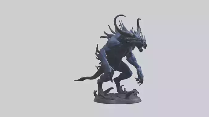 Shadow Beast statue model 3D model Shadow Beast statue model 3D model