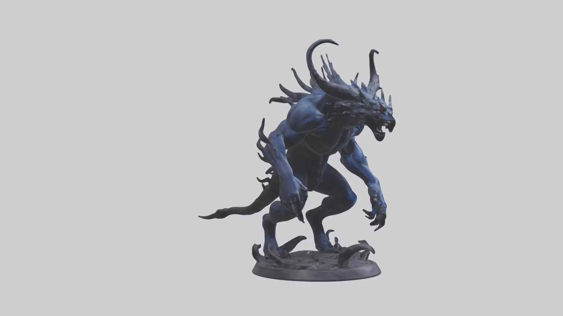 Shadow Beast statue model 3D model_0