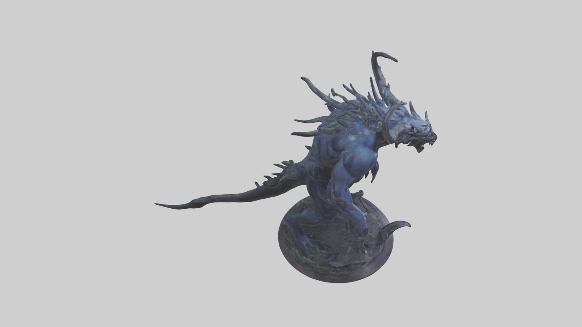 Shadow Beast statue model 3D model_18