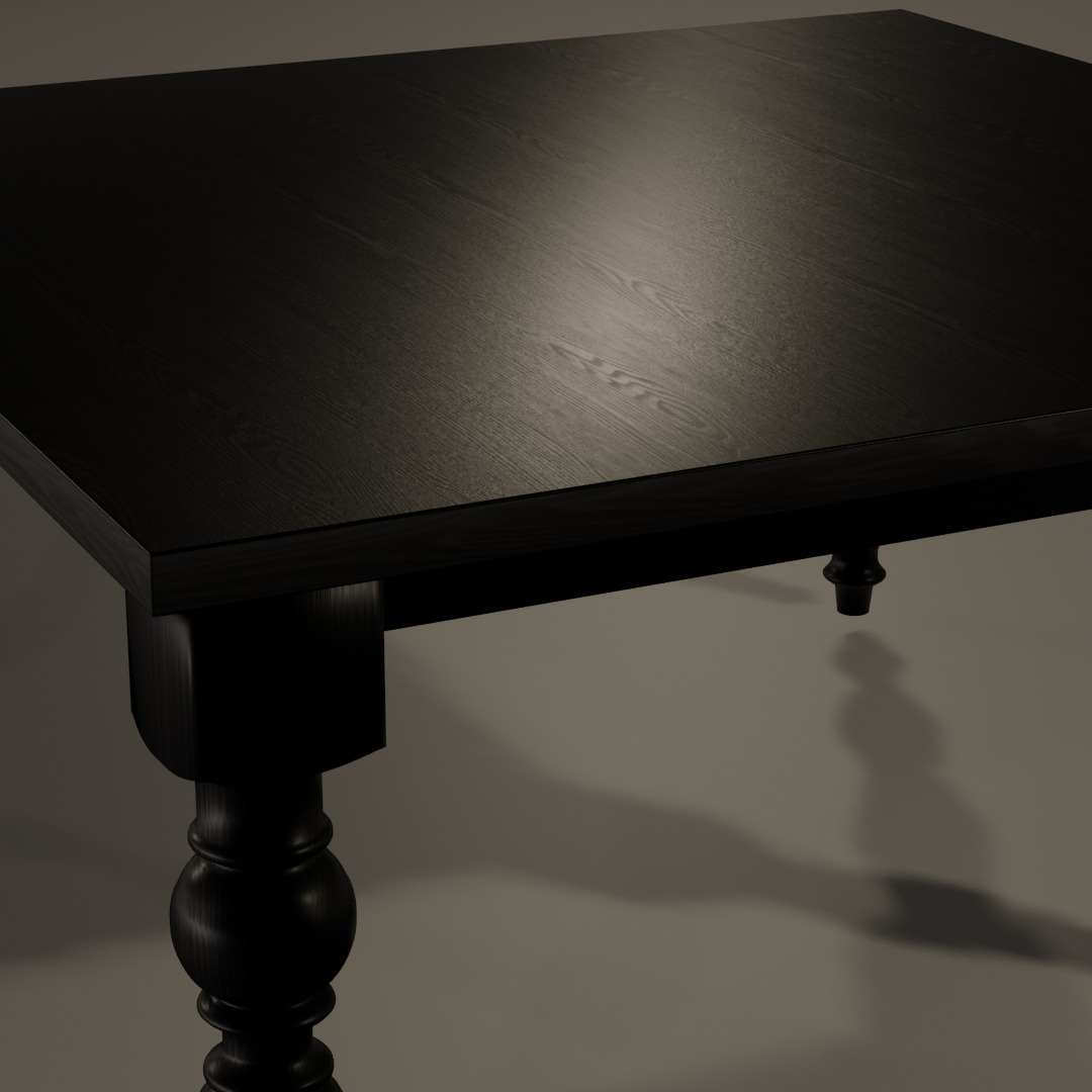NK Dining Table by Path Design Free 3D model_2