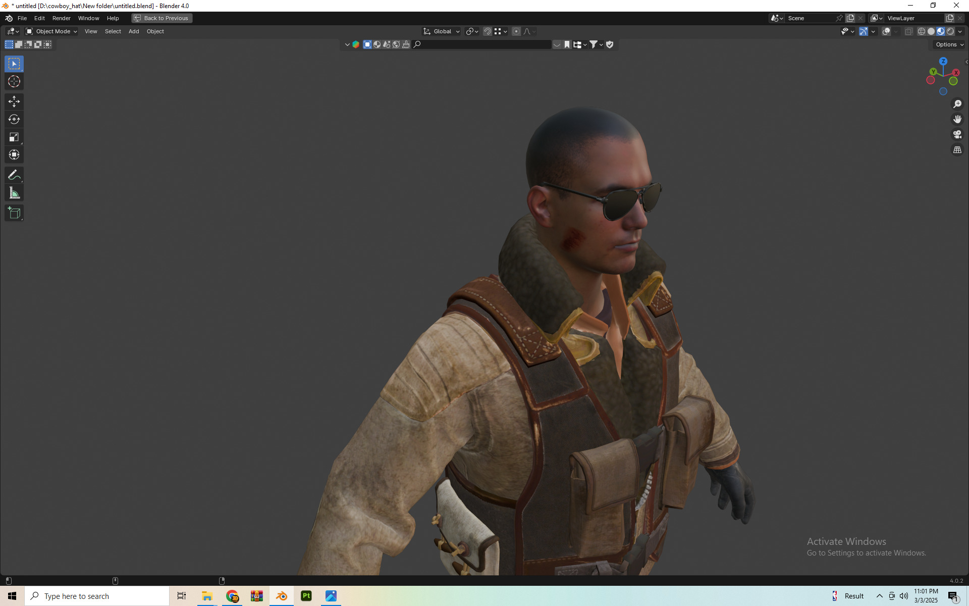 character 3d Low-poly 3D model_4