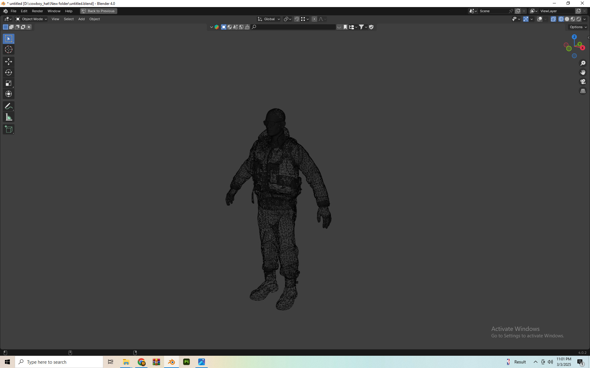 character 3d Low-poly 3D model_5