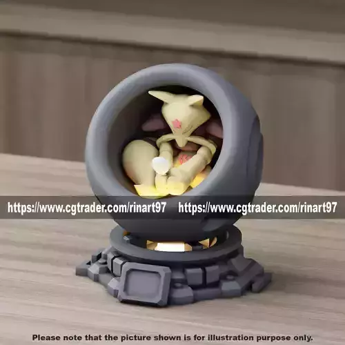 Kadabra in healing machine pods from pokemon