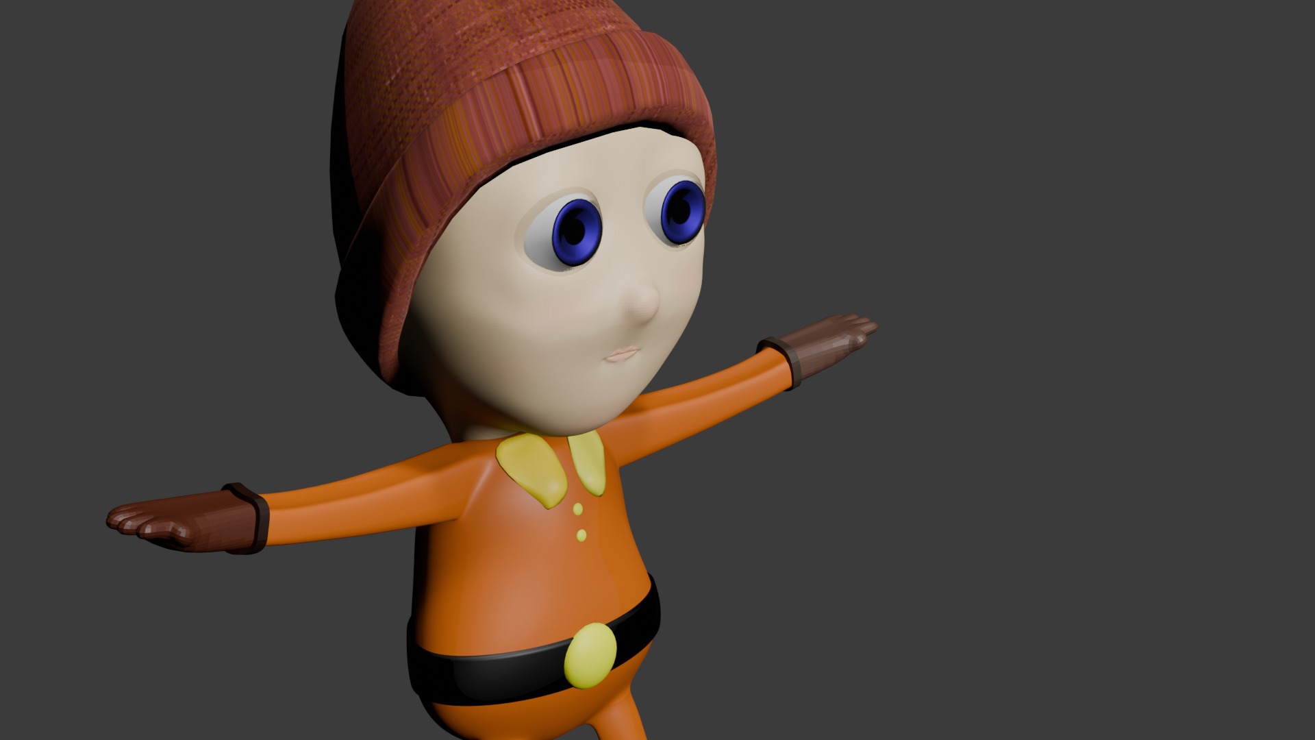Cartoon character 3D model_4