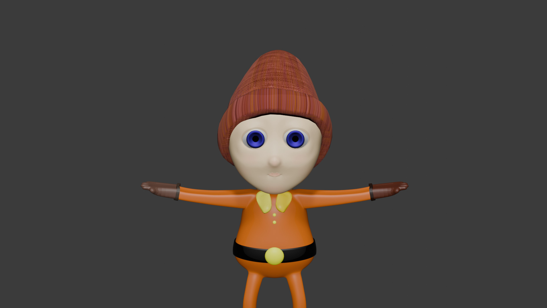Cartoon character 3D model_2