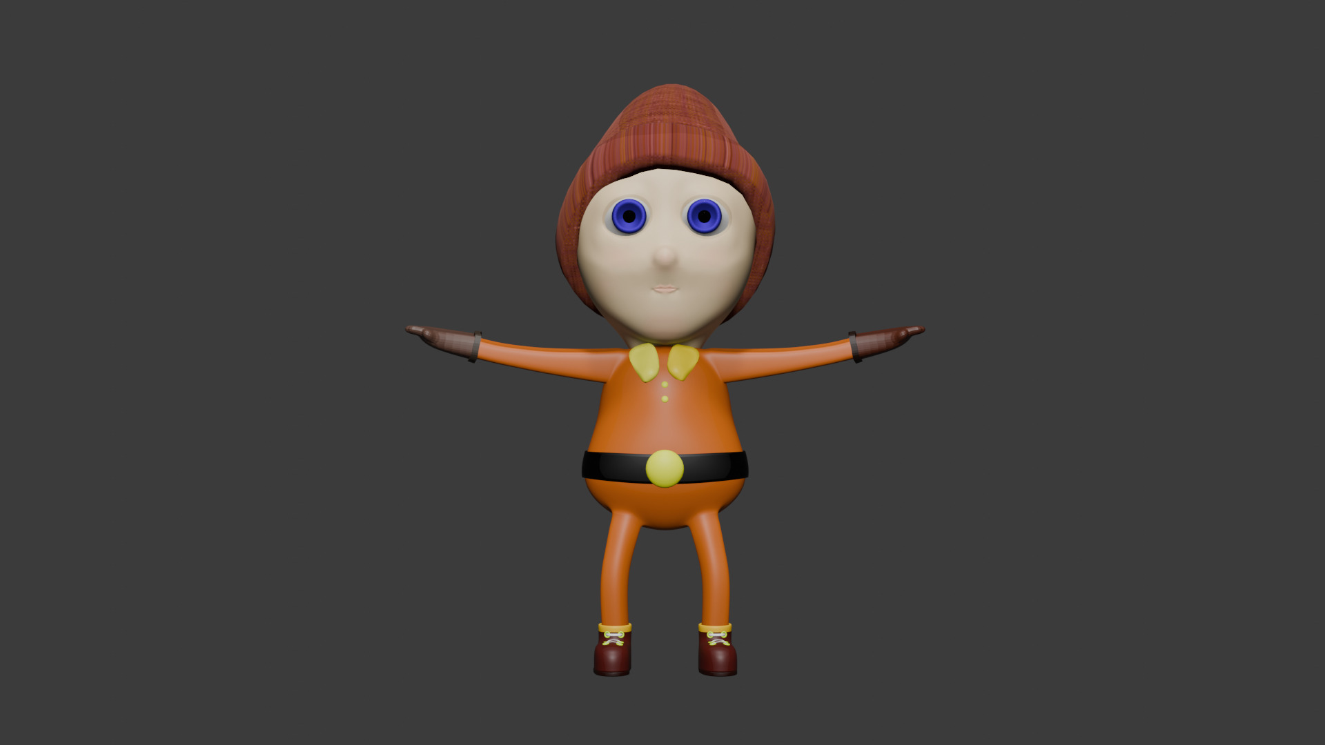 Cartoon character 3D model_1