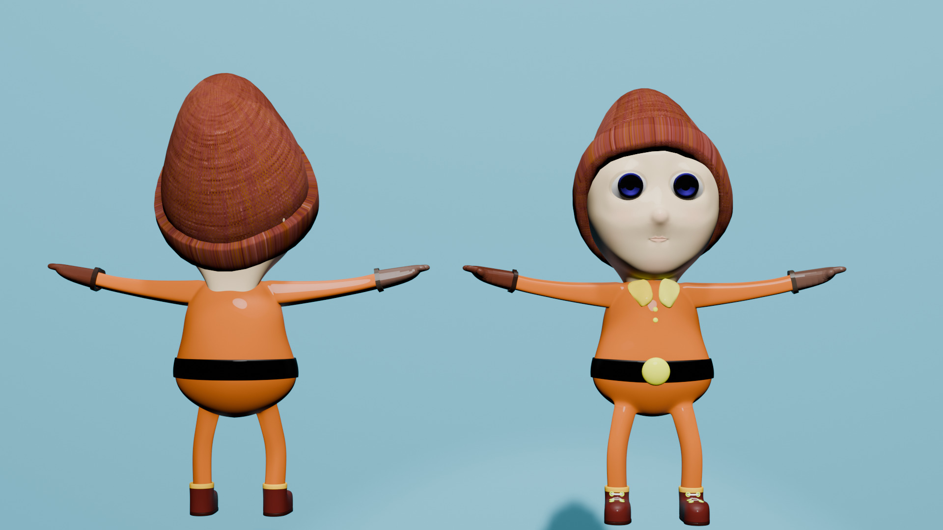 Cartoon character 3D model_6