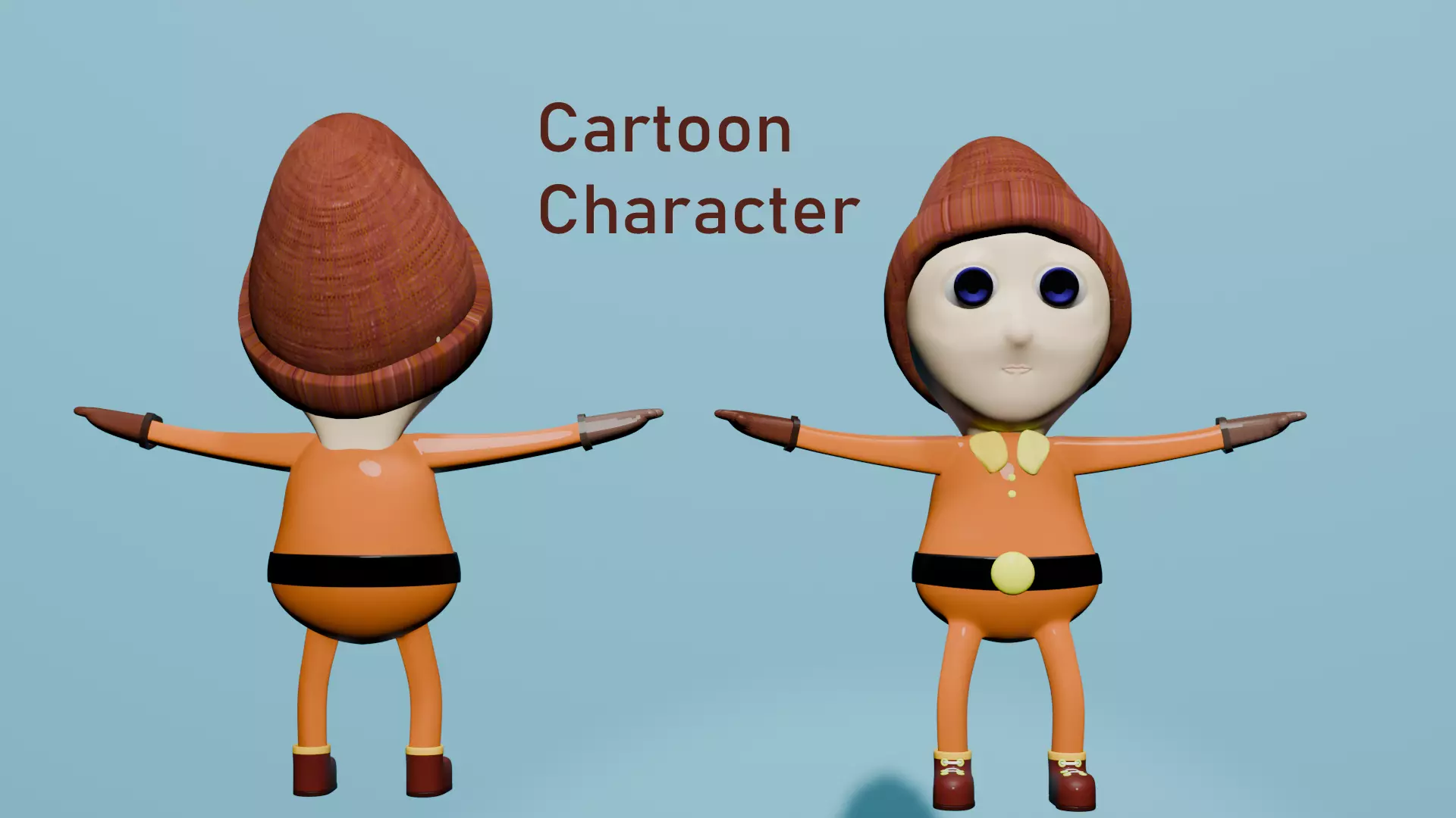Cartoon character 3D model_0