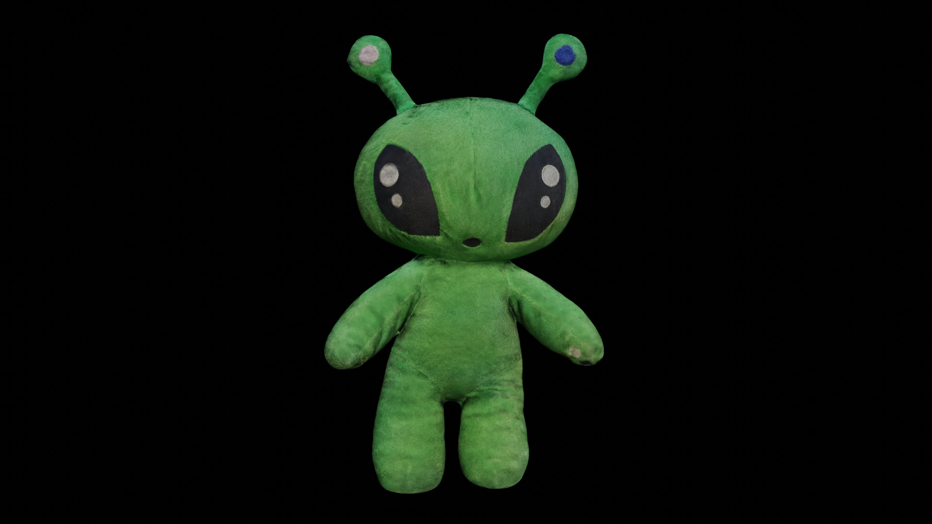Alien Plush Low-poly 3D model_1